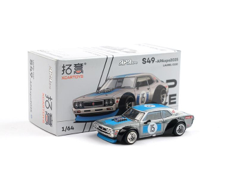 NISSAN Laurel C130 #15, silver / blue