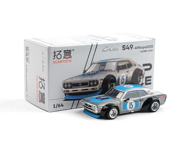 NISSAN Laurel C130 #15, silver / blue