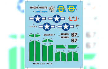 Сборная модель Самолет P-51D Mustang IV