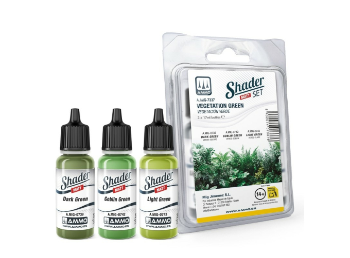 Набор матовых шейдеров - зелёная растительность / Matt SHADER Set Vegetation Green