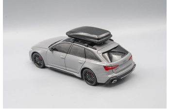 AUDI RS6 с багажным боксом, серый, 21 см