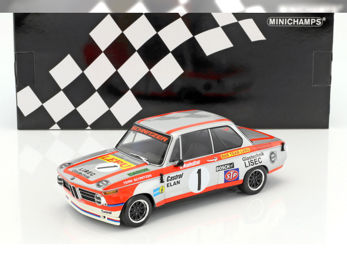 BMW 2002 TI RAR Team Leru Sepp Manhalter Winner 1000 KM Oesterreichring (1974), silver / red