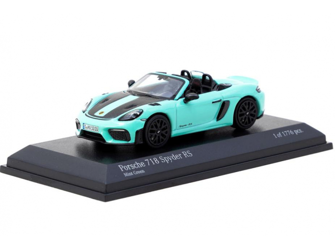 PORSCHE 718 Spyder RS, turquoise/black