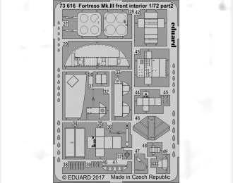 Фототравление для Fortress Mk. III передний интерьер