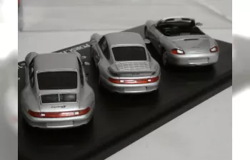 PORSCHE 3-er set, Porsche Edition 1997, серебристый.