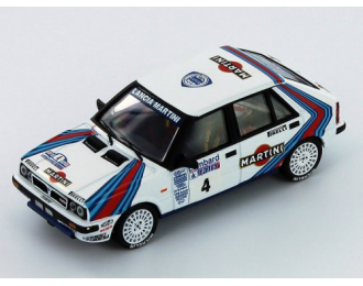 LANCIA Delta HF 4WD, 4 J.Kankkunen-J.Piironen Winner RAC Rally World Champion (1987), white