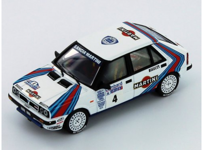 LANCIA Delta HF 4WD, 4 J.Kankkunen-J.Piironen Winner RAC Rally World Champion (1987), white