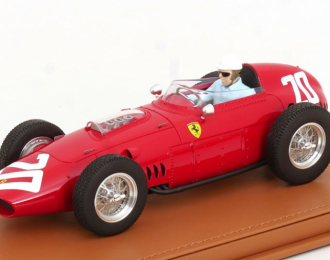 FERRARI F1 Dino 246/256 Team Scuderia Ferrari №20 Winner Monza Italy Gp (with Pilot Figure) (1960) Philip Hill, Red