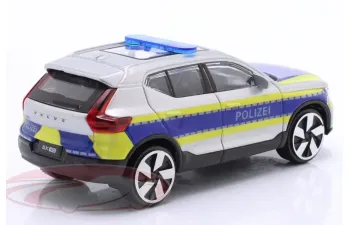 VOLVO EX40 Polizei (2022), white/blue/yellow
