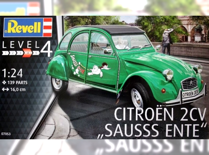 Сборная модель Французский легковой автомобиль Citroen 2CV Sausss Ente