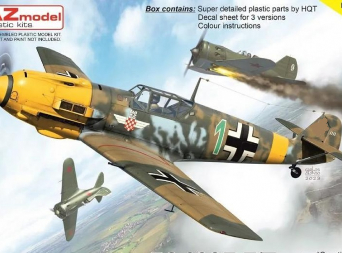 Сборная модель Bf 109E-7/Trop "Croatian Eagles"