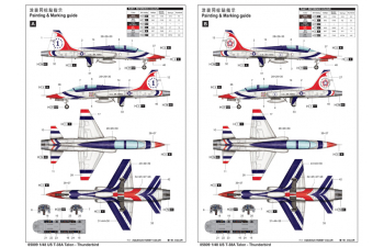 Сборная модель Американский учебно-тренировочный самолет Northrop T-38A Talon