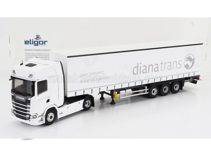 SCANIA S500 Truck Telonato Diana Transports 2020, White