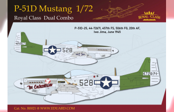 Сборная модель P-51D MUSTANG DUAL COMBO ROYAL CLASS
