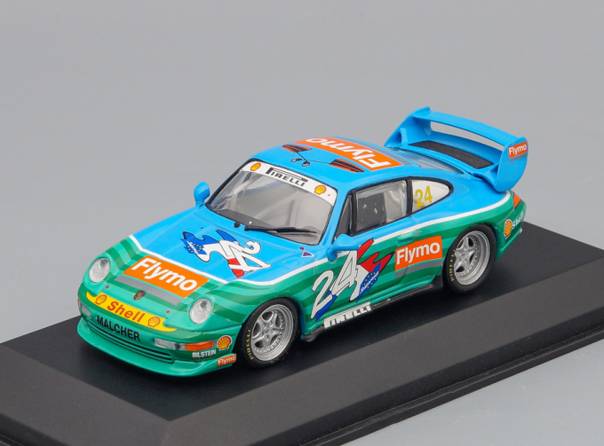 PORSCHE 911 993 #24 Flymo Winner Porsche Supercup 1995 J-P.Malcher, blue / green