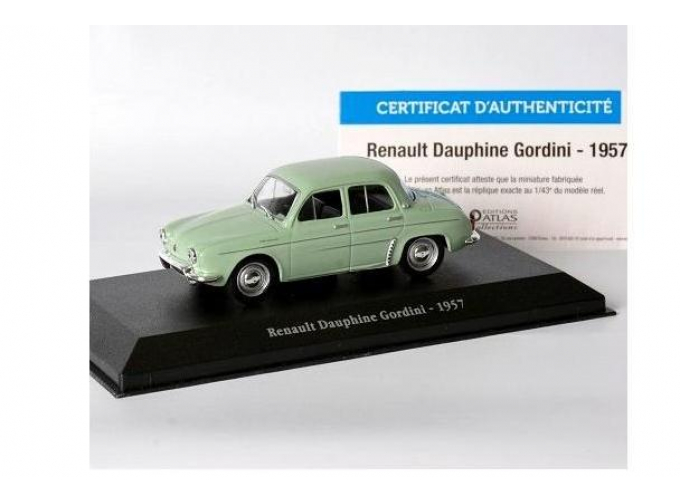 RENAULT Dauphine Gordini (1957), light green