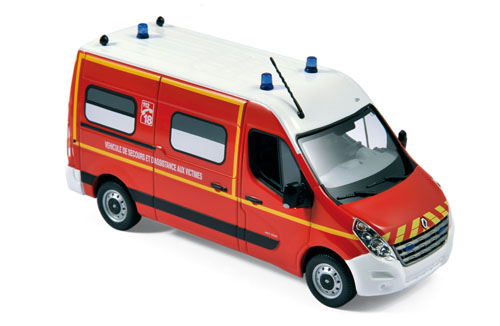 RENAULT Master III "Pompier VSAV" (2011), red