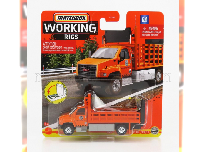 GMC 3500 Attenuator Truck (2018), Orange Black