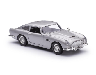 ASTON Martin DB5 James Bond 007 Goldfinger/Thunderball/Skyfall/Notime To Die серебристый (из фильмов про Джеймса Бонда)