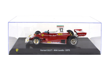 FERRARI F1 312t Team Ferrari Sefac №12 World Champion Season (1975) Niki Lauda - Con Vetrina - With Showcase, Red White