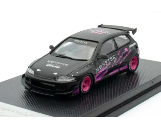 HONDA Civic EG6 *Monster*, black/pink