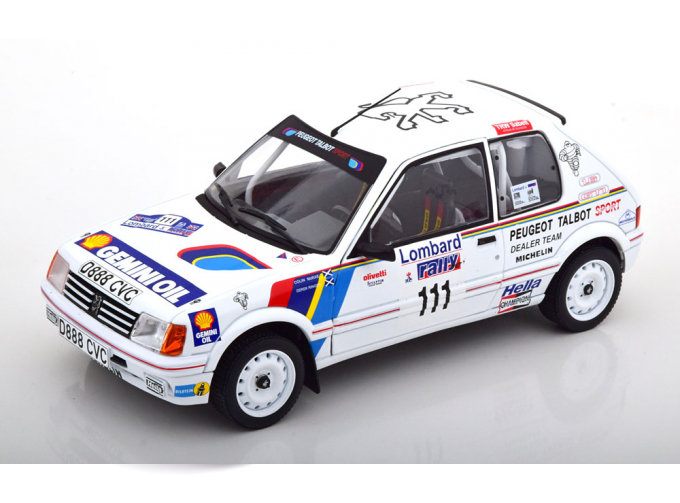 PEUGEOT 205 GTI No 111  Lombard RAC Rally, McRae/Ring (1988)