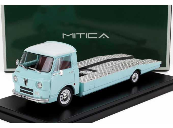 ALFA ROMEO A12 (f12) Carro Attrezzi Prima Serie (1967) - Tow Truck - Abschleppwagen - Depanneuse, Light Blue White