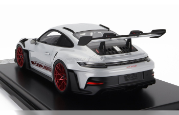 Porsche 911 (992) GT3 RS (2022), ice grey metallic / pyro red