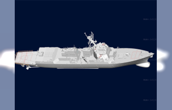 Сборная модель Американский эсминец USS Forrest Sherman DDG-98