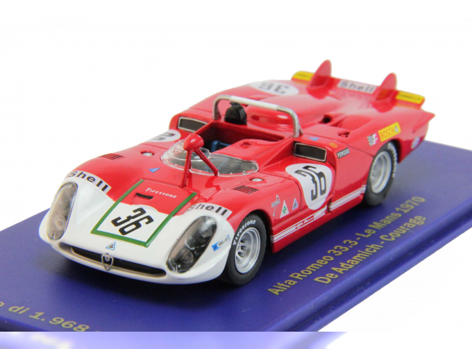 ALFA ROMEO 33.3 - Le Mans De Adamich - Courage (1970), red