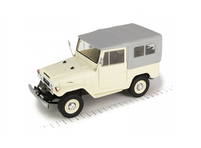 Toyota Land Cruiser FJ40 1967 бежевый с серым тентом