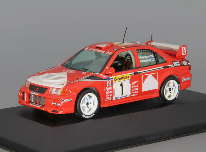 MITSUBISHI Lancer Evo VI #1 T. Makinen - R. Mannisenmaki Winner Rallye Monte-Carlo (1999), red