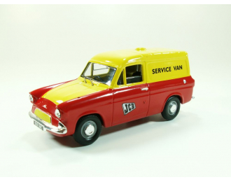 FORD Anglia Service Van, Limited Edition 1:43, красный с желтым