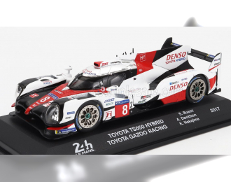 TOYOTA Ts050 Hibrid 2.4l Turbo V6 Team Gazoo Racing №8 24h Le Mans (2017) Sebastien Buemi - Kazuki Nakajima - Anthony Davidson, White Red Black