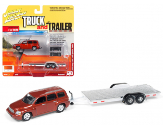 CHEVROLET HHR Daytona (2006), красный с прицепом