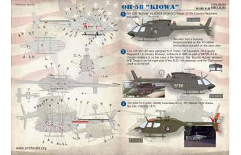 Декаль Kiowa Helicopter Part 2