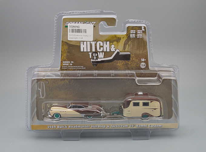 BUICK Roadmaster Hardtop с прицепом-кемпером Airstream 16’ Bambi (1949) (Greenlight!)