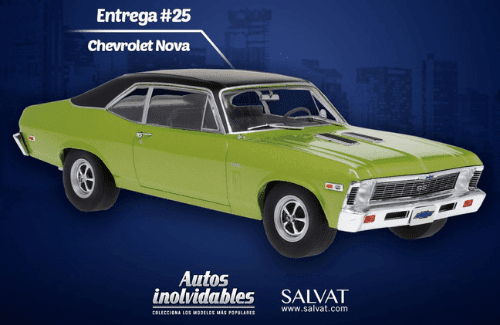 CHEVROLET Nova (1969), green / black