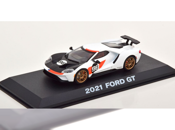 FORD GT (2021), white/orange/black