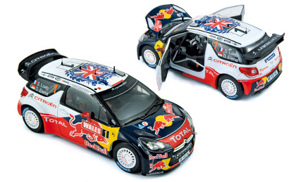 CITROEN DS3 WRC 'RED BULL' World Champion Rallye GB 2011 Loeb /Elena, цветной