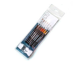 Кисти MiniWarPaint набор "Серия Liner" в пакете (7 кистей)