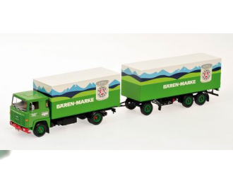 SCANIA LB140 Kofferzug "Baren-Marke", green