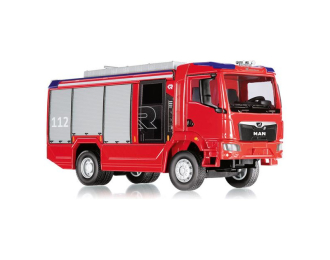 MAN TGM Fire Brigade Rosenbauer AT, red