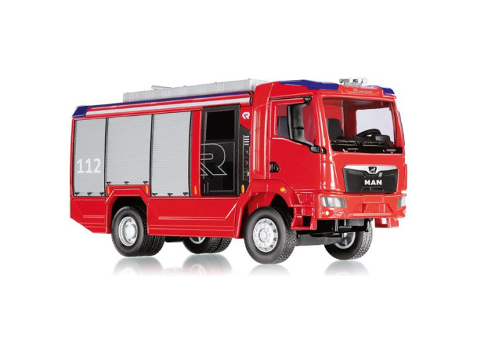 MAN TGM Fire Brigade Rosenbauer AT, red