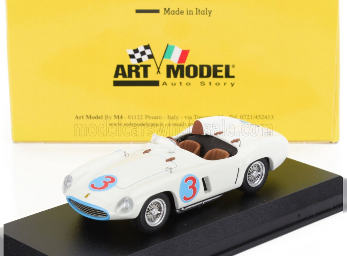 FERRARI 750 Monza Spider S/n.0498 №3 Winner Road America Elkhart Lake 1955 Phil Hill, White