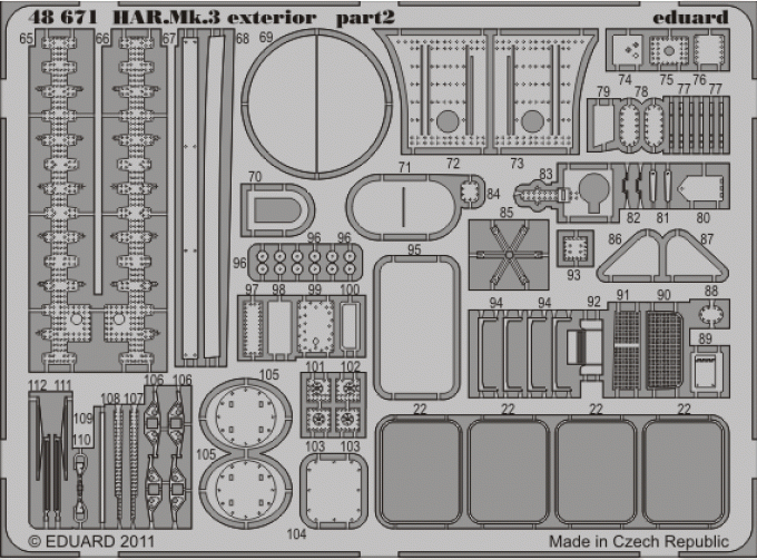 Фототравление HAR.Mk.3 exterior