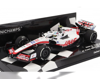 HAAS F1 Vf-22 Team Haas №47 6th Austrian Gp (2022) Mick Schumacher, White Black Red