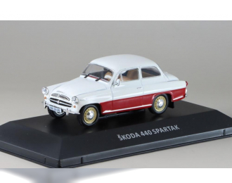 SKODA 440 Spartak (1957), white/red
