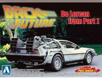Сборная модель BACK TO THE FUTURE 1/43 Pullback DELOREAN from PART I