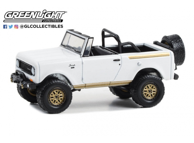 HARVESTER Scout 4х4 Lifted Off-Road Parts 1970 White/Gold